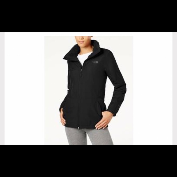 north face fleece lined rain jacket
